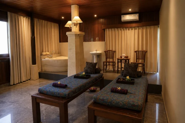 Purnama Spa garden setting